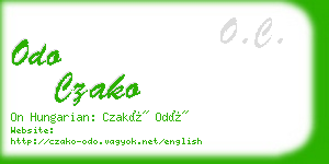 odo czako business card